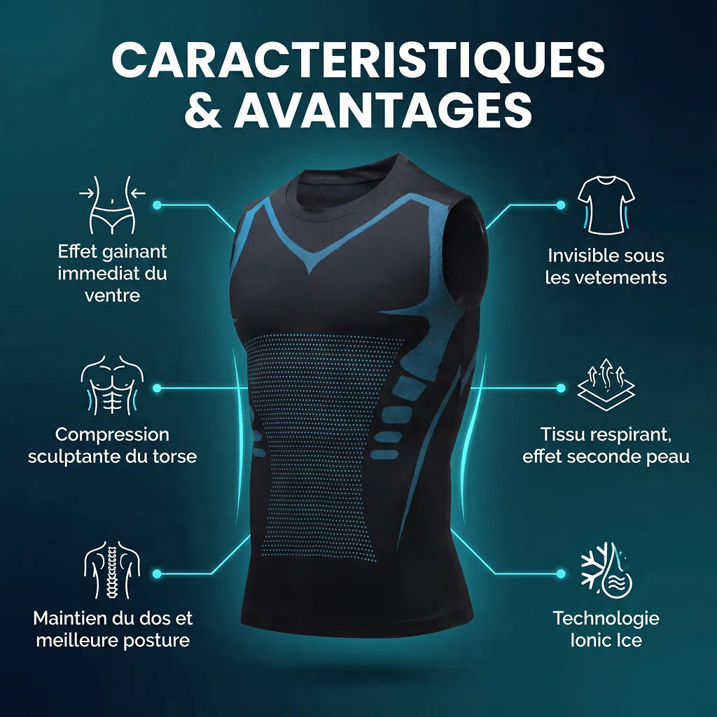 IsiokiFit™ | Débardeur de Compression Gainant